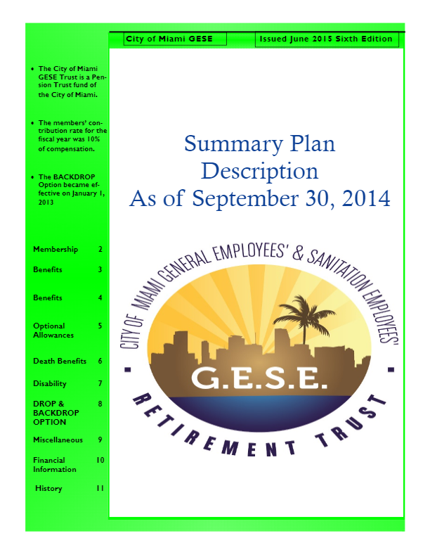 2014 - SUMMARY PLAN DESCRIPTION