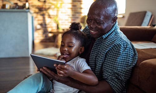 GESE Active Members - Grandfather and granddaughter